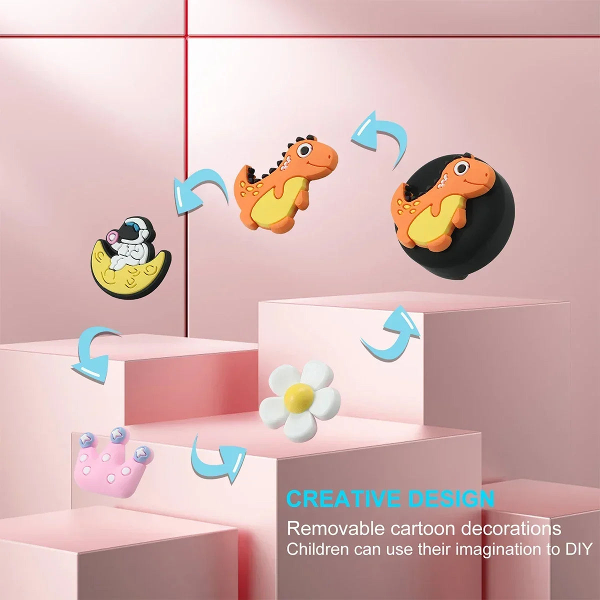 Kids Waterproof AirTag Shoelace Holder – Hidden GPS Tracker Case with Cute Cartoon Design