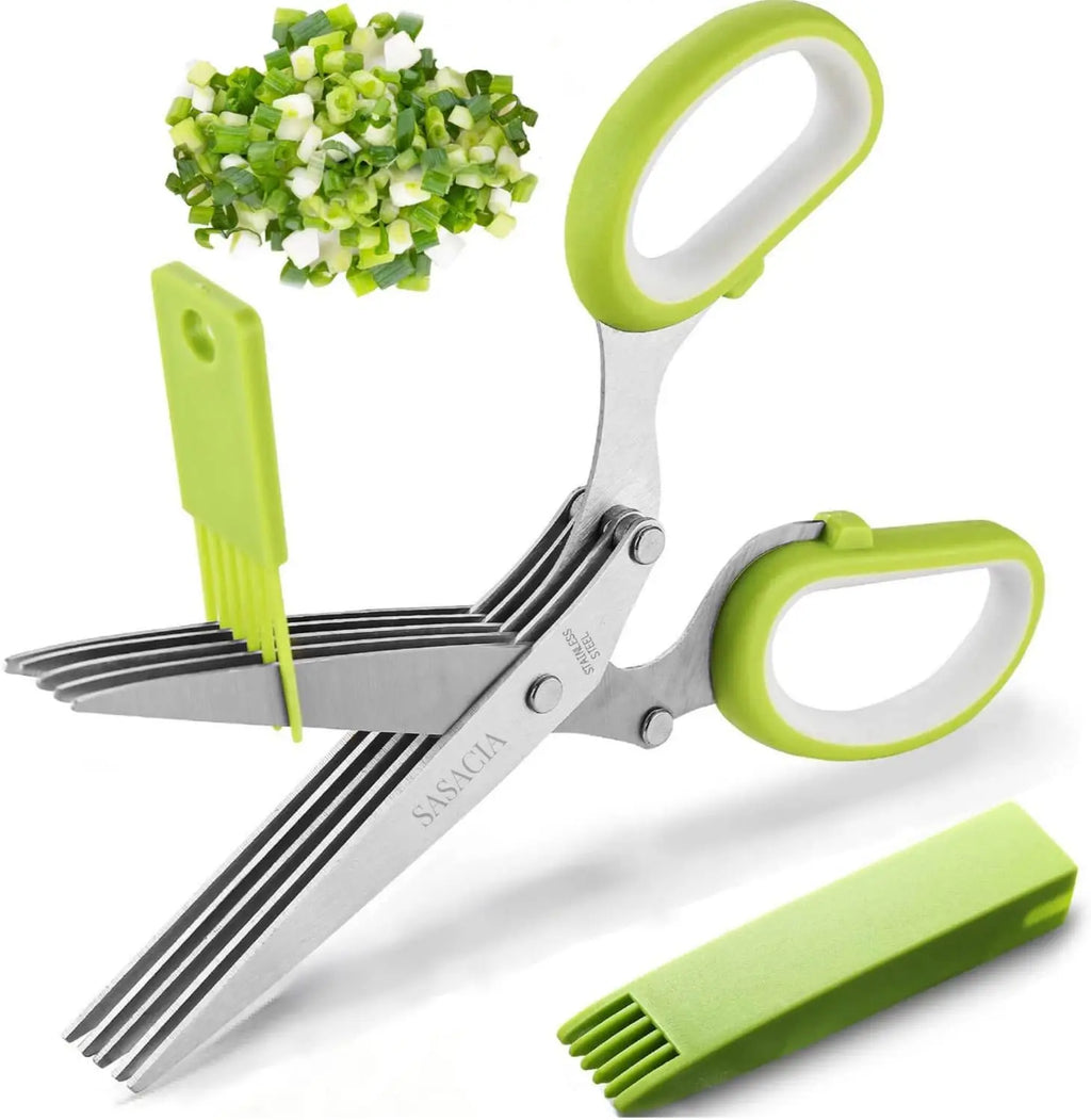Multi-Blade Herb & Veggie Kitchen Scissors – Stainless Steel