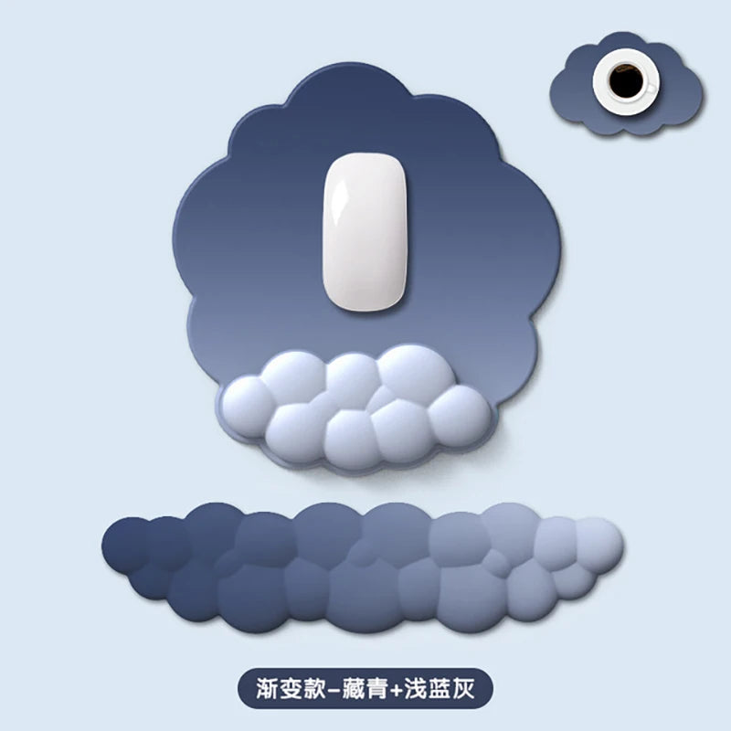 Cloud Wrist Rest Set for Keyboard & Mouse – Ergonomic Soft Support for Comfortable Typing & Gaming