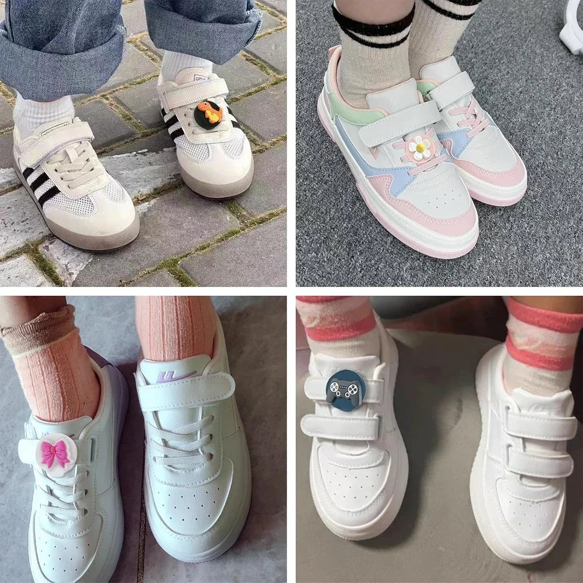 Kids Waterproof AirTag Shoelace Holder – Hidden GPS Tracker Case with Cute Cartoon Design