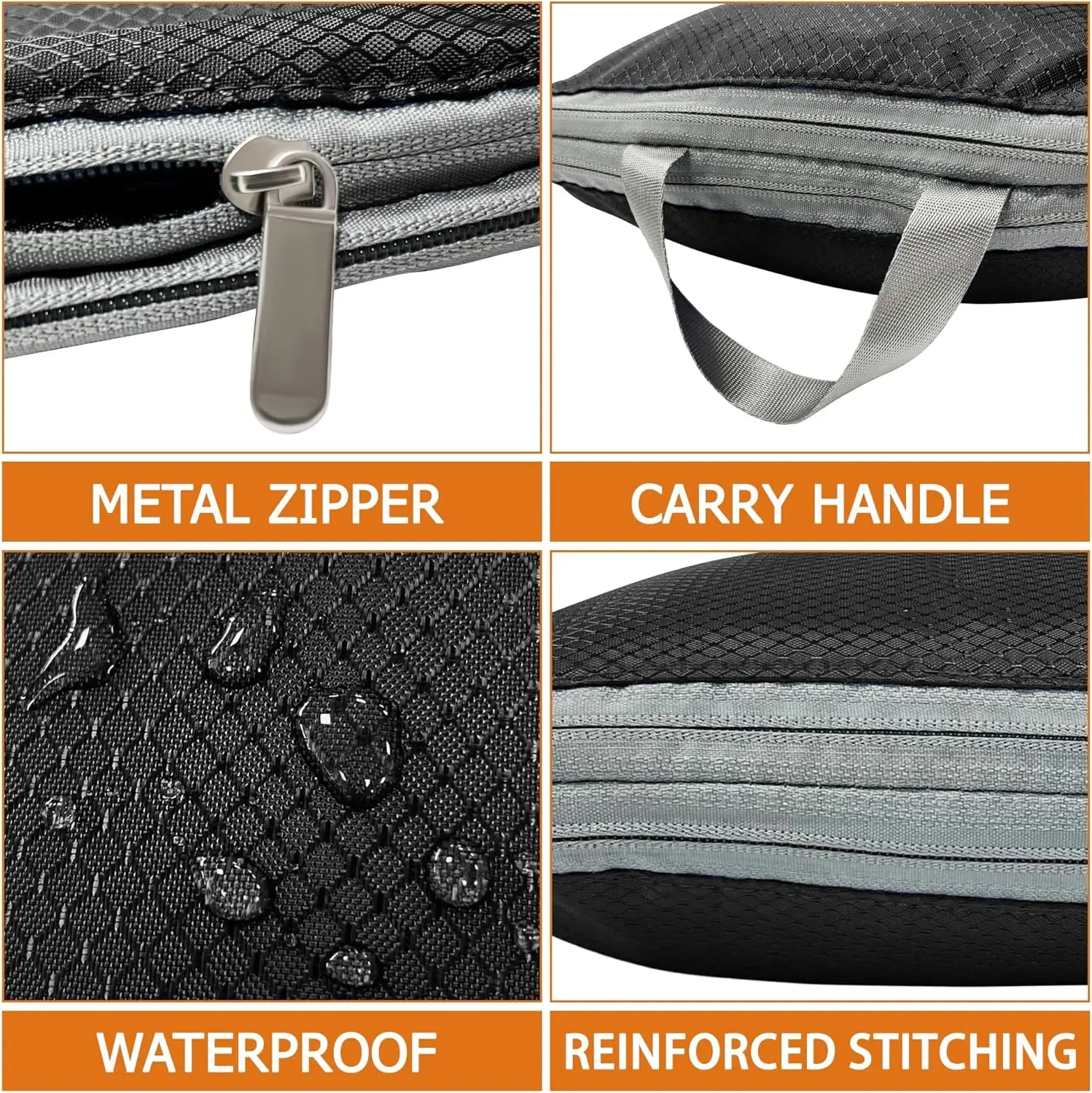 Travel Compression Packing Cubes – Waterproof Organizer Set