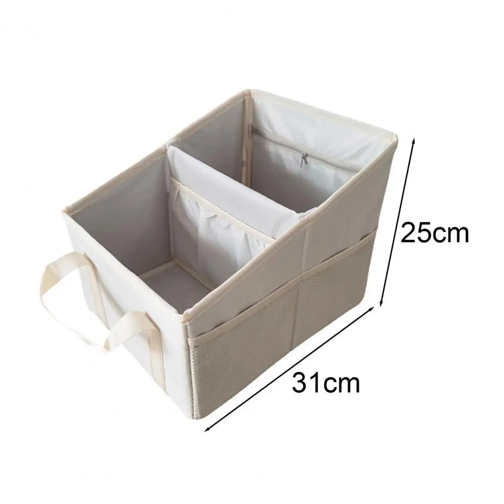 📋 Title:
Foldable Car Trunk Organizer | Multi-Pocket Large Storage Box | Save Space Seat Organizer Bin with Adjustable Straps