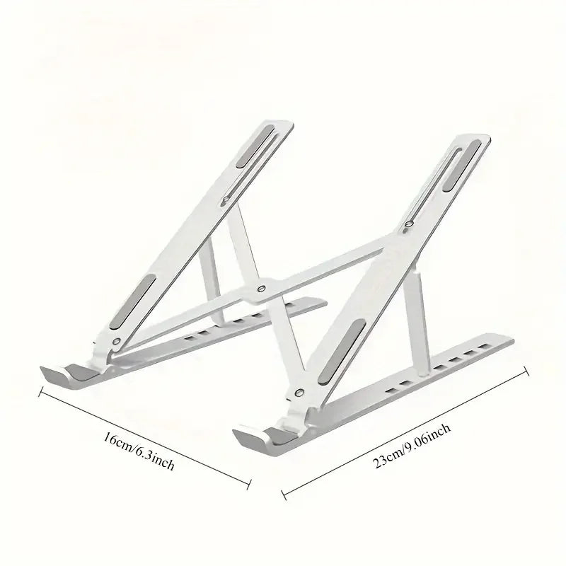 Adjustable Foldable Laptop Stand – Portable Desktop Riser with Heat Dissipation for Work & Travel