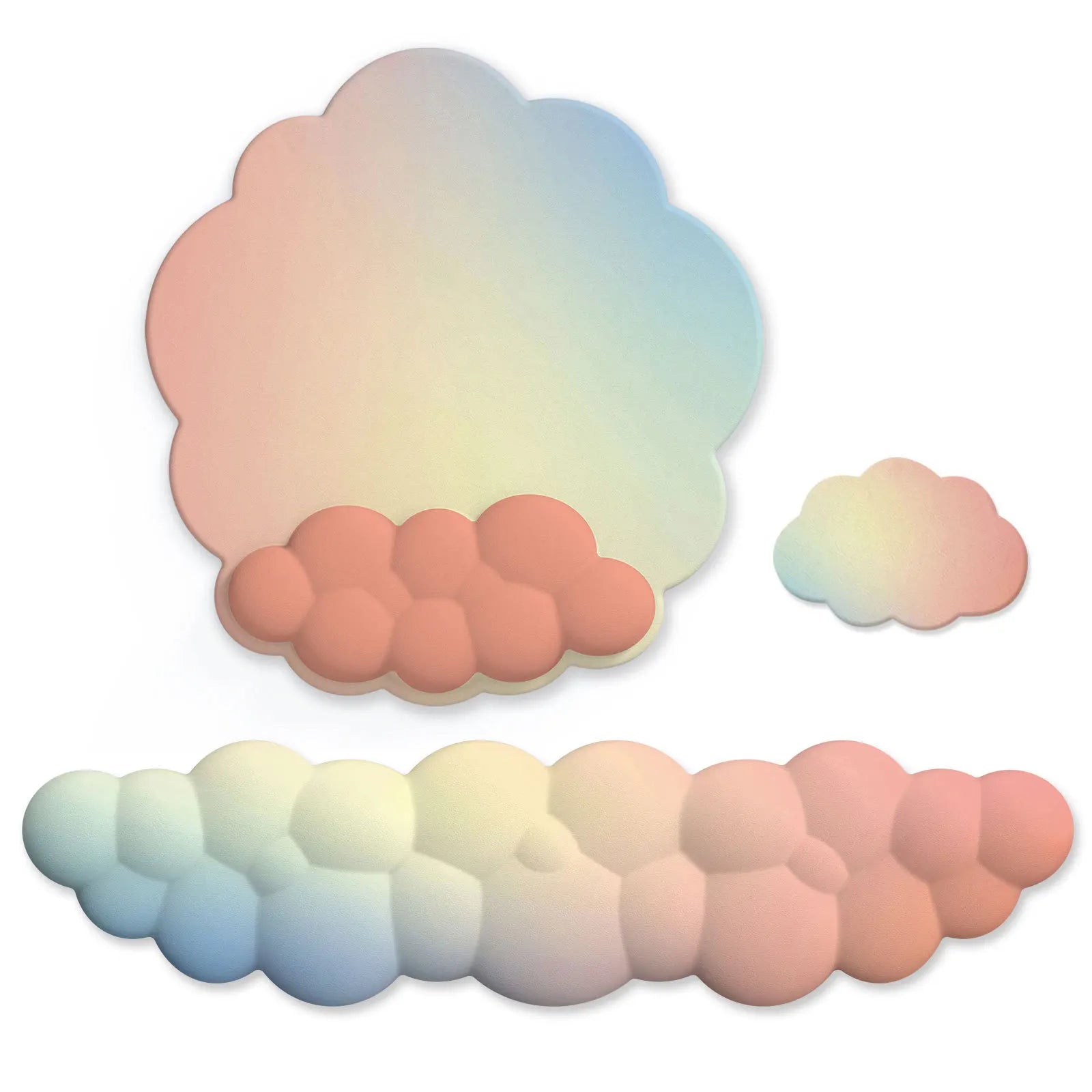 Cloud Wrist Rest Set for Keyboard & Mouse – Ergonomic Soft Support for Comfortable Typing & Gaming