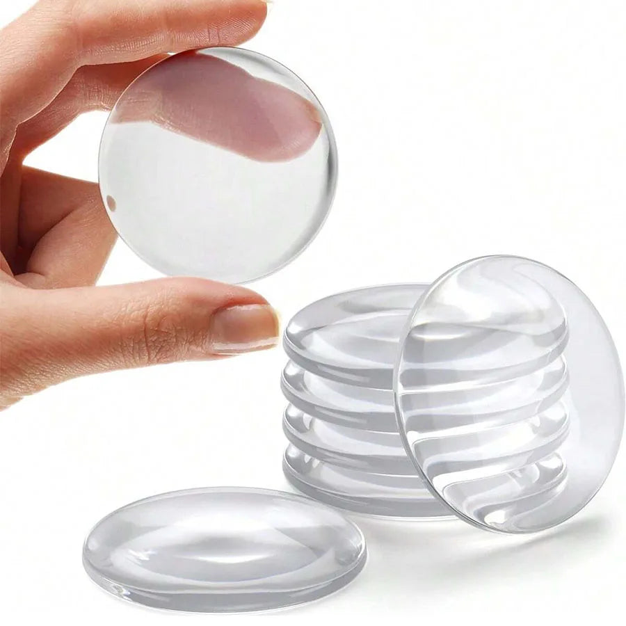 📋 Title:
Clear Soft Rubber Door Knob Wall Shield | Door Stopper Bumper Mute Sticker | Self-Adhesive Wall Protector Muffler Pad (Pack of 6/8)