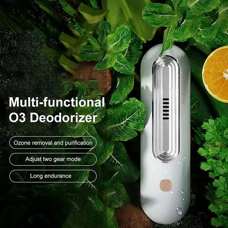📋 Title:
USB Rechargeable Fridge Deodorizer | Multifunctional Ozone Air Purifier | Compact Odor Eliminator for Effective Freshness & Food Preservation