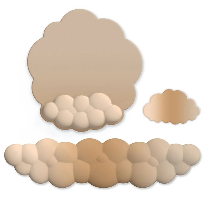 Cloud Wrist Rest Set for Keyboard & Mouse – Ergonomic Soft Support for Comfortable Typing & Gaming